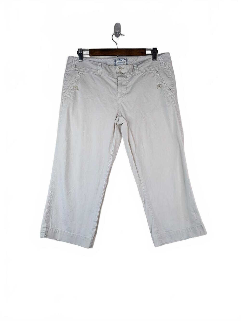 VTG Y2K American Eagle Outfitters Tan Capri Pants Size 10